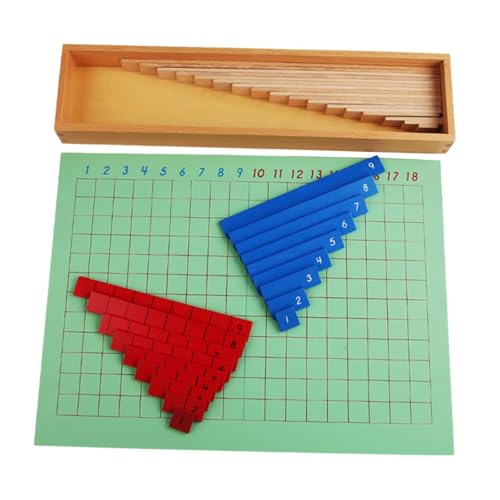 Sharplace Multiplikations- und Divisionstafel, Additions-Subtraktions-Geschenke für den Vorschulalter, Lernspielzeug, mathematische Manipulative aus Holz für, Subtraktionstafel von Sharplace