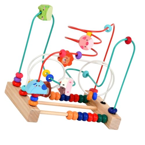Sharplace Perlenlabyrinth-Spielzeug, Hand-Augen-Koordination, Familienspaß, Motorik für ab 3 Jahren, Neujahrsgeschenk, Mathematik, hölzernes Sharplace Perlenlabyrinth-Spielzeug, Hand-Augen-Koordination, Familienspaß, Motorik für ab 3 Jahren, Neujahrsgeschenk, Mathematik, hölzernes von Sharplace