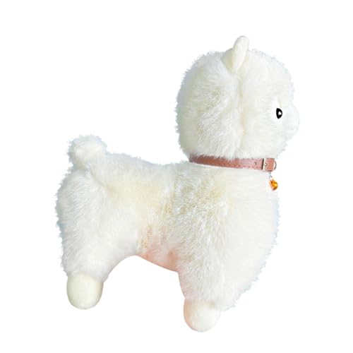 Sharplace -Plüschtierfigur, Sammlerstück, entzückender Klingelton, kuschelig, süße Raumdekoration, weiches Geschenk, Plüschtier für Jungen, Mädchen, Weiß Sharplace -Plüschtierfigur, Sammlerstück, entzückender Klingelton, kuschelig, süße Raumdekoration, weiches Geschenk, Plüschtier für Jungen, Mädchen, Weiß von Sharplace