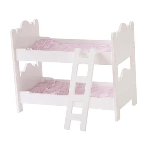 Sharplace Puppen-Etagenbetten für 18-Zoll-Puppen, Puppenhaus-Dekorationszubehör, Puppenhaus-Miniaturbett aus für Schlafzimmer zu Hause Sharplace Puppen-Etagenbetten für 18-Zoll-Puppen, Puppenhaus-Dekorationszubehör, Puppenhaus-Miniaturbett aus für Schlafzimmer zu Hause von Sharplace