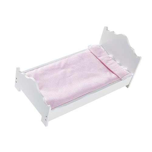 Sharplace Puppenbett aus, Rollenspielmöbel, 52,5 x 27,5 x 25 cm, einfache Montage für Rollenspiele, leichtes Lernspielzeug, realistisch Sharplace Puppenbett aus, Rollenspielmöbel, 52,5 x 27,5 x 25 cm, einfache Montage für Rollenspiele, leichtes Lernspielzeug, realistisch von Sharplace