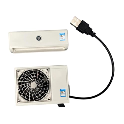 Sharplace Puppenhaus-Geschenke, Maßstab 1:14, USB-Miniatur-Klimaanlage, Modell, Klimaanlage, winziges DIY-Spielzeug für Lebensszenen, Keine Klammer Sharplace Puppenhaus-Geschenke, Maßstab 1:14, USB-Miniatur-Klimaanlage, Modell, Klimaanlage, winziges DIY-Spielzeug für Lebensszenen, Keine Klammer von Sharplace