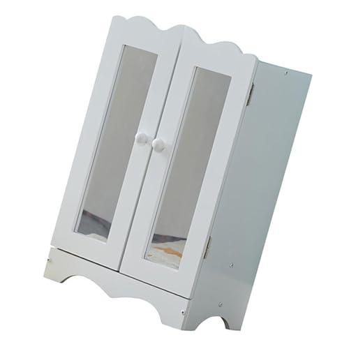 Sharplace Puppenhaus-Kleiderschrank mit Mini-Kleiderbügeln, Schrankdekor, Schlafzimmerlandschaft, Puppenhausmöbelzubehör für Sharplace Puppenhaus-Kleiderschrank mit Mini-Kleiderbügeln, Schrankdekor, Schlafzimmerlandschaft, Puppenhausmöbelzubehör für von Sharplace