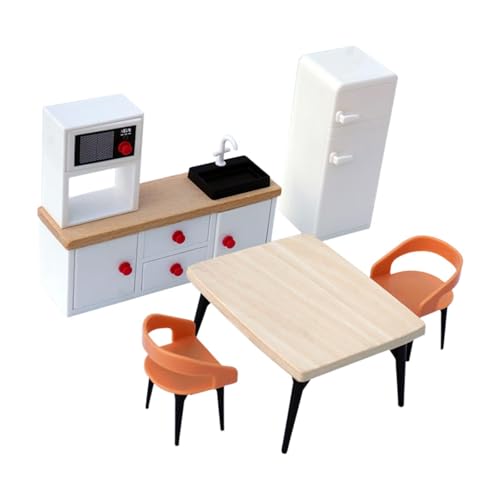 Sharplace Puppenhaus-Miniaturmöbel-Set, Puppenhaus-Dekoration, Hobby-Basteln, Miniaturmöbel-Spielzeug, Rollenspiel-Spielzeug für Jungen und Kleinkinder ab 3, Weiß Sharplace Puppenhaus-Miniaturmöbel-Set, Puppenhaus-Dekoration, Hobby-Basteln, Miniaturmöbel-Spielzeug, Rollenspiel-Spielzeug für Jungen und Kleinkinder ab 3, Weiß von Sharplace