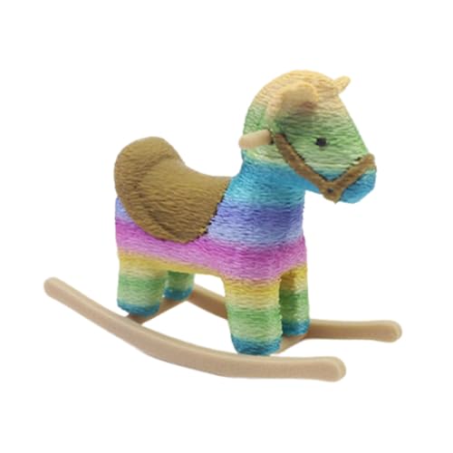 Sharplace Puppenhaus Schaukelpferd Mini Niedlich Cockhorse Zubehör Sammlung Kindergarten Spielzeug Desktop Ornament Skulptur Festival Dekoration, Regenbogen Sharplace Puppenhaus Schaukelpferd Mini Niedlich Cockhorse Zubehör Sammlung Kindergarten Spielzeug Desktop Ornament Skulptur Festival Dekoration, Regenbogen von Sharplace