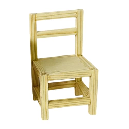 Sharplace Puppenhausmöbel-Zubehör, Miniatur-Szenenmodell, Miniatur-Kollektion, Holzmöbel für Puppenhaus-Dekoration im Maßstab 1:12, 4.5 X 8 cm Stuhl Sharplace Puppenhausmöbel-Zubehör, Miniatur-Szenenmodell, Miniatur-Kollektion, Holzmöbel für Puppenhaus-Dekoration im Maßstab 1:12, 4.5 X 8 cm Stuhl von Sharplace