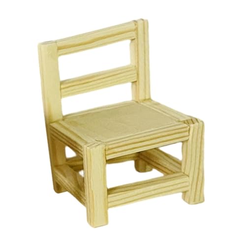 Sharplace Puppenhausmöbel-Zubehör, Miniatur-Szenenmodell, Miniatur-Kollektion, Holzmöbel für Puppenhaus-Dekoration im Maßstab 1:12, 4x6cm Stuhl Sharplace Puppenhausmöbel-Zubehör, Miniatur-Szenenmodell, Miniatur-Kollektion, Holzmöbel für Puppenhaus-Dekoration im Maßstab 1:12, 4x6cm Stuhl von Sharplace