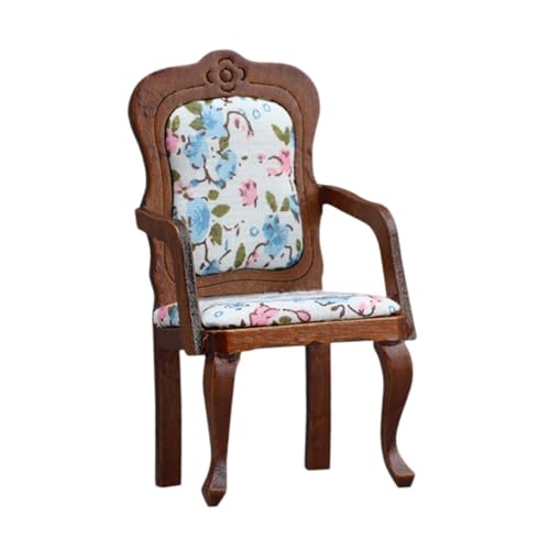 Sharplace Puppenhausstuhl, Simulationssessel, Maßstab 1/12, Mini-Zubehör, Rückenlehnenstuhl, Vintage-Design für Landschaft, Weihnachtsküche, Hellbraun Sharplace Puppenhausstuhl, Simulationssessel, Maßstab 1/12, Mini-Zubehör, Rückenlehnenstuhl, Vintage-Design für Landschaft, Weihnachtsküche, Hellbraun von Sharplace