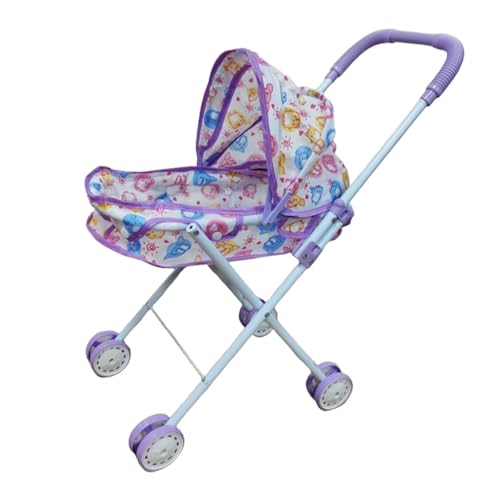 Sharplace Puppenwagen, Schiebewagen, Spielzeug, Koordination, interaktives, zusammenklappbares Simulations-Kinderwagen-Spielzeug, Rollenspiel für Ferienhaus, Violett Sharplace Puppenwagen, Schiebewagen, Spielzeug, Koordination, interaktives, zusammenklappbares Simulations-Kinderwagen-Spielzeug, Rollenspiel für Ferienhaus, Violett von Sharplace