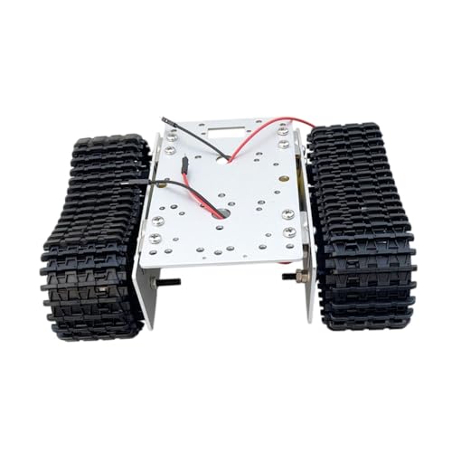 Sharplace Roboter Tank Car Chassis Smart Roboter Car Chassis Kit DIY Dampfunterricht verfolgte Aluminiumlegierung für Wettbewerbe Teenager Hobbyisten von Sharplace