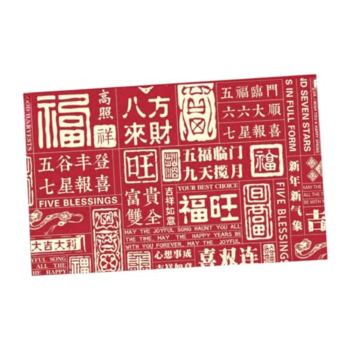 Sharplace Roter Umschlag zum chinesischen Neujahr, Hong Bao, Geschenk, Grußkarte, Umschlag, Geschenk, Geldumschlag, rote Tasche für das Frühlingsfest von Sharplace