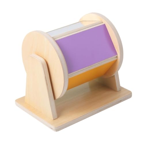 Sharplace Hölzerne Sanduhr Spielzeug, Sensory Early Educational Toy, Aufklärung DIY Zubehör Baby Busy Board für Jungen Mädchen - Drehtrommel von Sharplace