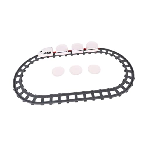 Sharplace Rotierendes Sushi-Spielzeug, Eisenbahn, Schienenzug-Set, kreative Kindergeschenke, Sushi-Serviertablett, elektrisches Eisenbahnspielzeug für Kinder, 3 Abschnitte von Sharplace