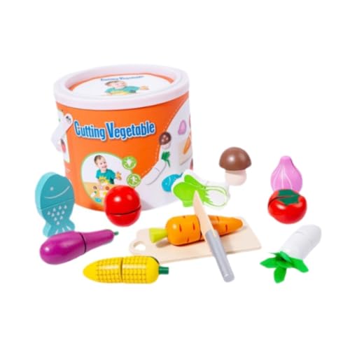 Sharplace Schneidespielzeug für Lebensmittel, Zubehör für Obst und Gemüse, Spielküchen-Zubehör, Rollenspiele für Kinder, Partygeschenke, Gemüse von Sharplace