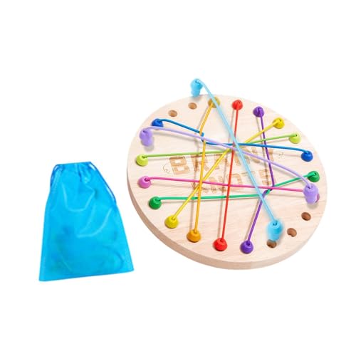 Sharplace Seil-Entwirrungsspielzeug, Seil-Puzzle-Spielzeug, Desktop-Puzzlespiele, tragbares interaktives Farblern-Brettspiel, Denksportaufgabe für Kinder von Sharplace