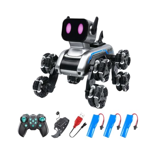 Sharplace Smart RC Roboterhund Elektronisches Haustierspielzeug Stunting Hundespielzeug Geschenk Lustige Unterhaltung Roboterhunde Intelligenzspielzeug für, Dreifache Kräfte von Sharplace