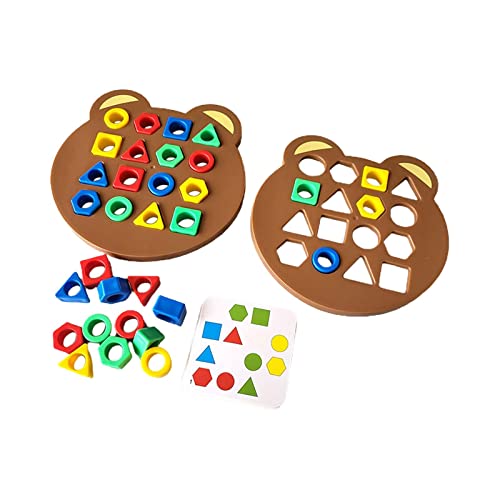 Sharplace Spielzeuge für Kinder zum Formenlernen, Formanpassung Spiel Farbsensorisches Lernspielzeug, Shape Matching Puzzle Game, Montessori Toys Sensorisches Lernspielzeug für Kinder, Doblo von Sharplace