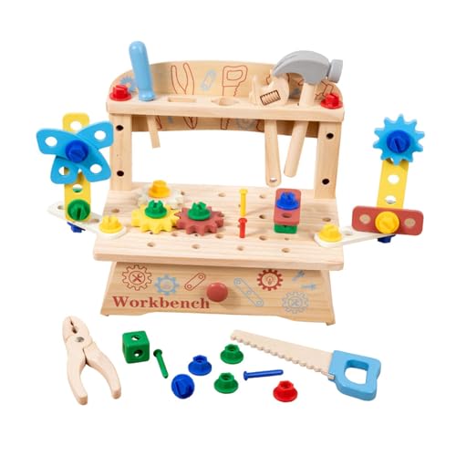 Sharplace Werkzeugset für, realistische Werkbank, motorische Fähigkeiten, Rollenspiel, frühes pädagogisches Rollenspiel für 2-, 3-, 4-, 5- und 6-Jährige, Sharplace Werkzeugset für, realistische Werkbank, motorische Fähigkeiten, Rollenspiel, frühes pädagogisches Rollenspiel für 2-, 3-, 4-, 5- und 6-Jährige, von Sharplace