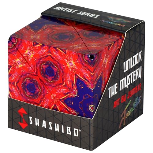 SHASHIBO Formwechsel-Box – Preisgekrönter, patentierter Zappelwürfel mit 36 Seltenerdmagneten – lässt Sich in über 70 Formen verwandeln (Artist Series - Fire Goddess) von Shashibo