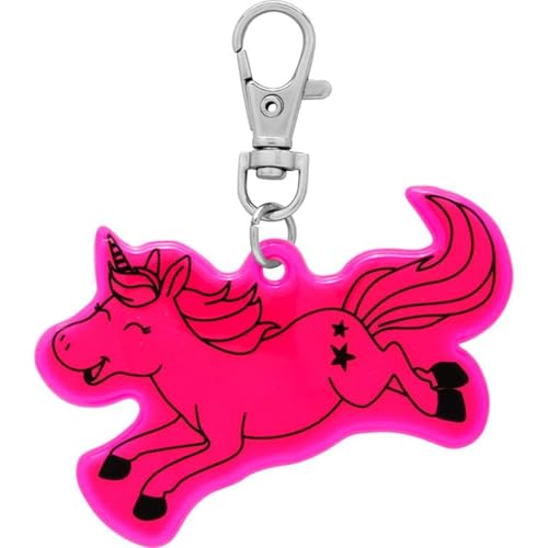 Sheepworld, Gruss und Co - 48864 - Anhänger Neon Reflektor, Einhorn, Supercoole Schulweg-Begleiter, Länge 8cm, mit Karabiner von Sheepworld AG