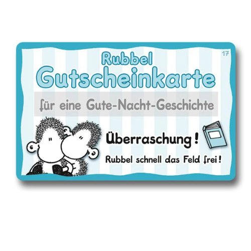 Rubbel Gutscheinkarte "für eine Gute-Nacht-Geschichte";57119; Nr. 17 von Sheepworld