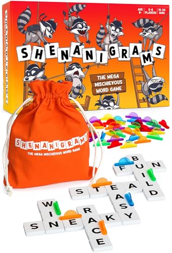 Shenanigrams Das Mega-Mischievous Wortspiel Ein super lustiges und schnelles Familien-Partyspiel für Kinder, Jugendliche und Erwachsene – ideal für Reisen, Paare und Familien-Brettspieleabend von Shenanigrams