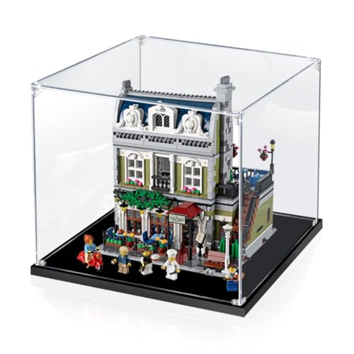 Figuren Display Box für LE-GO für 10243 Pariiser Restaurantt Acryl staubdicht transparent Custom Vitrine (kein Modell) (2 mm) von Shengor