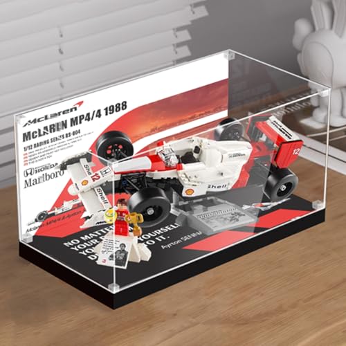 Figuren Display Box für LE-GO für 10330 McLarren MP4/4 City Acryl staubdicht transparent benutzerdefinierte Vitrine Aufbewahrungsbox (kein Modell) von Shengor