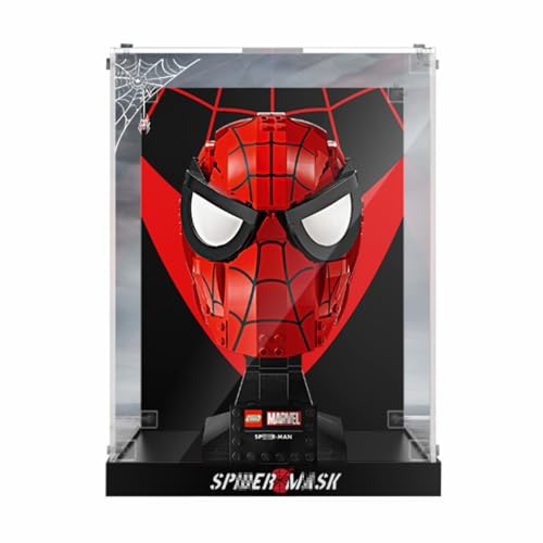 Figuren Display Box für LE-GO für 75328 75304 76182 76187 75276 75349 76285 Helme Acryl staubdicht transparent Custom Display Case (kein Modell) (76285) von Shengor