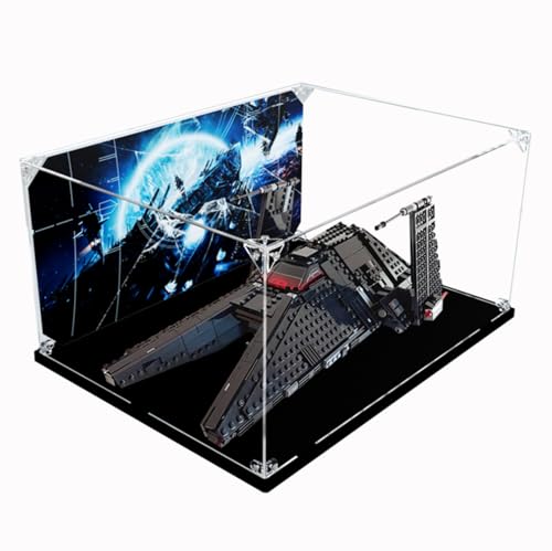 Figuren Display Box für LE-GO für 75336 Inquisittor Transport Sense Acryl staubdicht transparent Custom Display Case (kein Modell) (Hintergrund) von Shengor