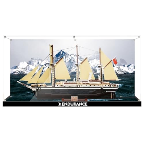 Figures Display Box für LE-GO für 10335 The Endurancce Acryl staubdicht transparent Custom Display Case (kein Modell) (Hintergrund E) von Shengor