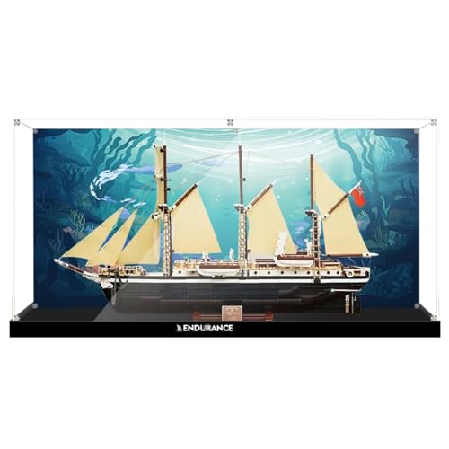 Figures Display Box für LE-GO für 10335 The Endurancce Acryl staubdicht transparent Custom Display Case (kein Modell) (Hintergrund F) von Shengor