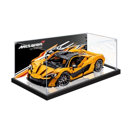 Figures Display Box für LE-GO für 42172 für McLar-en P1 Hyperca-r Acryl staubdicht transparent Custom Display Case (kein Modell) (Hintergrund C) von Shengor