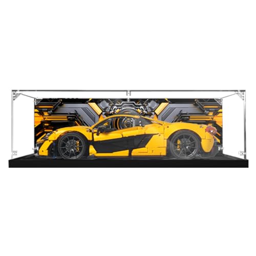 Figures Display Box für LE-GO für 42172 für McLar-en P1 Hyperca-r Acryl staubdicht transparent Custom Vitrine (kein Modell) (Hintergrund G) von Shengor