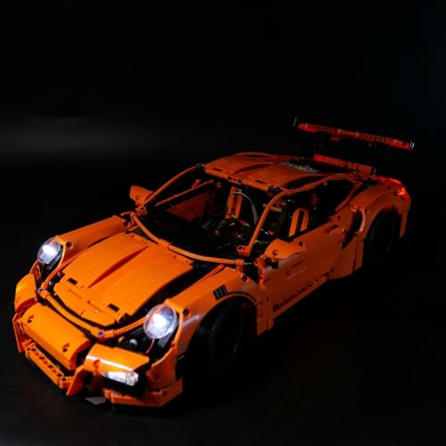 Led Lighting Kit für LEGO 42056 Orange 911 Set, Beleuchtungsset Kompatibel mit Lego 42056 Bausteinen Modell - Modell Nicht Enthalten - DIY Bastelset für Erwachsene (Fernbedienung) von Shengor