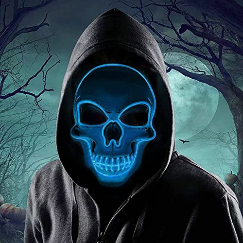 Halloween Maske,Led Skelett Maske,LED Grusel Maske im Dunkeln Leuchtend,Party Leucht Maske für Karneval,Gruselige Halloween-Maske,LED Maske Karneval,für Kostümspiele Cosplays Feste und Partys Halloween Maske,Led Skelett Maske,LED Grusel Maske im Dunkeln Leuchtend,Party Leucht Maske für Karneval,Gruselige Halloween-Maske,LED Maske Karneval,für Kostümspiele Cosplays Feste und Partys von Shengruili