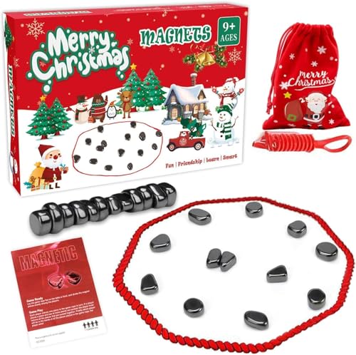 Magnetspiel Weihnachtsedition,Magnetspiel Schachspiel,Magnetisches Schachspiel Steine Weihnachtsversion,Weihnachten Magnet Schach,Magnetische Steine Spiel,Magnetisches Schachspiel Kampfschach von Shengruili