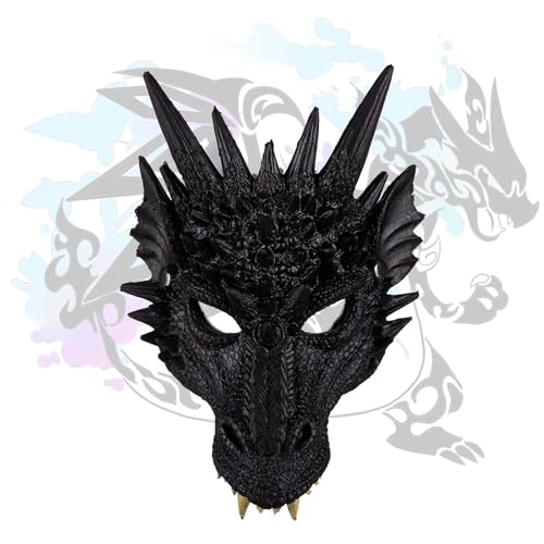 Shengruili Drachenflügel,Halloween Drachen Maske,Drachen Cosplay Kostüm,Drachenmaske Kostüm Maskerade,Halloween Dinosaurier Cosplay,Drachen Kostüm für Kinder Jungen Mädchen Halloween Party Karneval von Shengruili