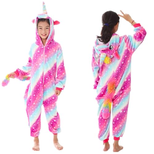 Kinder Einhorn Onesie,Einhorn onesie für Mädchen,Onesie Pyjama kinder,Mädchen Jumpsuit Overall onesie Schlafanzug,Kinder Tier Jumpsuit Dress Up Kostüm für Weihnachten Halloween Fasching Karneval Kinder Einhorn Onesie,Einhorn onesie für Mädchen,Onesie Pyjama kinder,Mädchen Jumpsuit Overall onesie Schlafanzug,Kinder Tier Jumpsuit Dress Up Kostüm für Weihnachten Halloween Fasching Karneval von Shengruili
