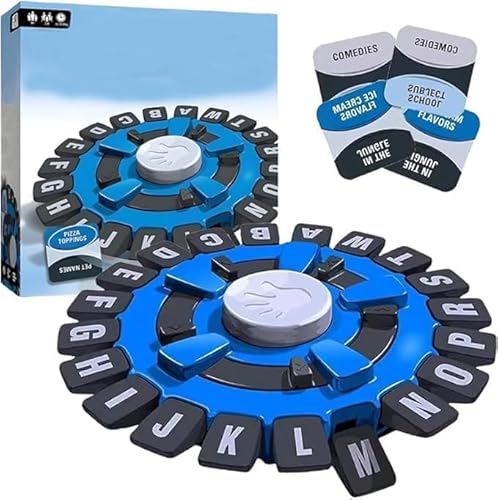 Shengruili Generisch Denkwortspiel,Think Words Spiel Deutsch,Letter-Pressing Partybrettspiel,Letter Pressing Game,Think Words Spiel Deutsch,Thinking Words Spiel,Brettspiele Wortspiel von Shengruili