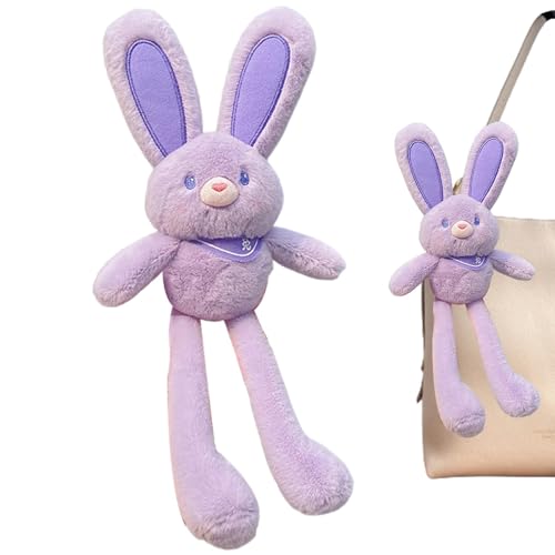 Bunny Plüsch, Hasengefüllter Tier | 11,81 Zoll Pull Up Rabbit Osterhase - Backpack -Charme, Keychain -Anhänger, sensorische Zappelspielzeug für Geburtstage Valentinstag von Shenrongtong