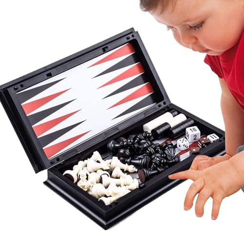 Reiseschachbrett,Magnetisches Reiseschachspiel - Klappbar Mit Dame Lernspiel Für Kinder Anfänger Camping Zuhause Outdoor Spiel Reiseschachbrett,Magnetisches Reiseschachspiel - Klappbar Mit Dame Lernspiel Für Kinder Anfänger Camping Zuhause Outdoor Spiel von Shenrongtong