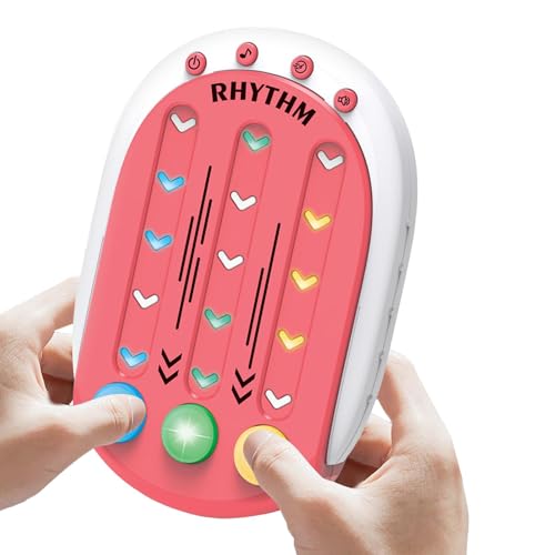 Rhythmus-Game-Controller, Rhythmus-Spiele für Kinder, Puzzlespielmaschine, Interaktive Puzzlespielmaschine, tragbares Tischspiel mit Musik und Licht für Kinder und Erwachsene von Shenrongtong