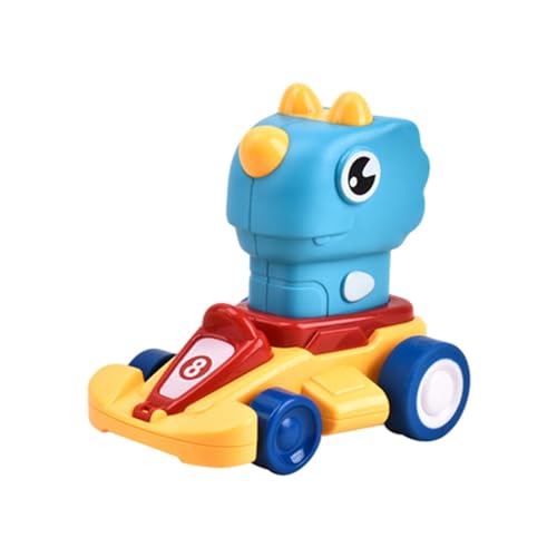 Shenrongtong Dinosaurier-Pressspielzeugauto, Trägheitstierauto, Kleinkind-Spielzeugauto in Dinosaurierform, Reibungsbetriebenes Lernspielzeug, Spielzeugauto für Kleinkinder, von Shenrongtong