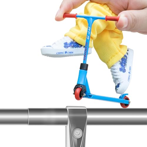 Shenrongtong Fingerspitzenbewegung | Fingerspielzeug-Skateboards mit Hosen, Schuhen und Werkzeugen,Alloy Finger Scooter Finger Scooter Interaktives Fingerspielzeug für Skateboarder von Shenrongtong