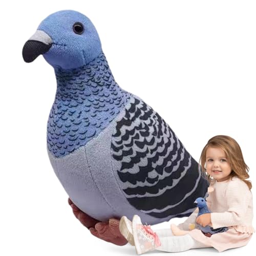 Shenrongtong Gefüllte Pigeon Plüschspielzeug, Taubengefüllte Tier,Gefüllte Begleitpuppe - Multifunktional beruhigende Puppenplüsch, weiche Heimdekoration für Kinder Erwachsene von Shenrongtong