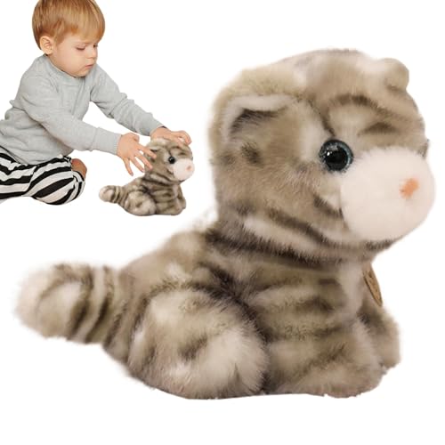 Shenrongtong Gefülltes Katzenspielzeug, Kätzchen-Plüschtiere,Schöne Kuschelpuppe mit Kätzchen - Handgefertigte Katzentier-Stoffpuppe, umarmbare Kätzchen-Stoffpuppe 6,3 Zoll für, Mädchen und von Shenrongtong