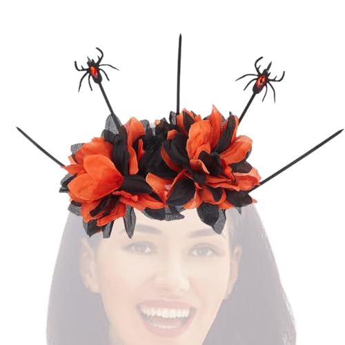 Shenrongtong Halloween-Stirnbänder,Halloween-Stirnband für Erwachsene - Gruseliger Haarreif, Gothic-Horror-Kopfbedeckung, Horror-Kopfbedeckung,Halloween-Haarschmuck, Haarzubehör, 1 Größe, passend für von Shenrongtong