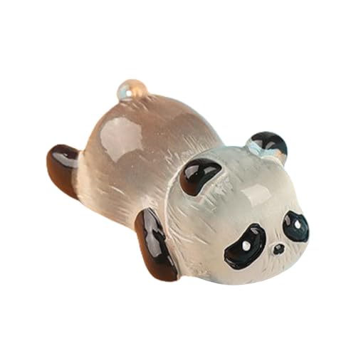 Shenrongtong Kleine Panda-Figuren,Mini-Panda-Figuren | Tragbare Miniatur-Pandas, die im Dunkeln leuchten | Panda-Figuren, exquisit, handbemalt, für Familie, Freunde, Kollegen von Shenrongtong