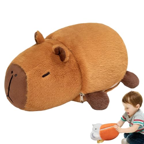 Shenrongtong Niedlicher Capybara-Plüsch, Capybara-Plüschpuppe,Weiches -Capybara-Spielzeug | Plüschpuppe Stofftier Kleine Kuscheltiere Plüschtiere für Mädchen, für Kindergeburtstag von Shenrongtong